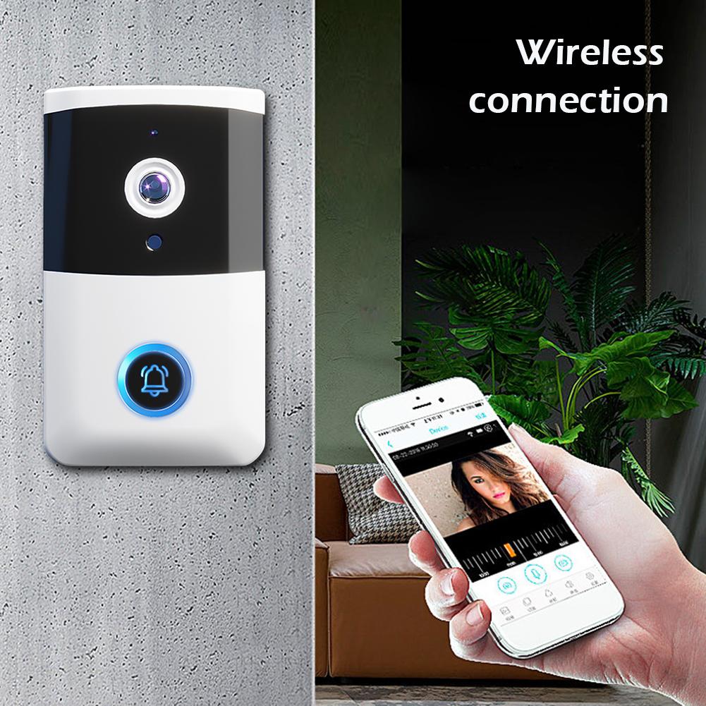 WiFi Wireless Video Doorbell IR Night Vision Doorbell Camera Smart Door Bell for Home Security Alarm System