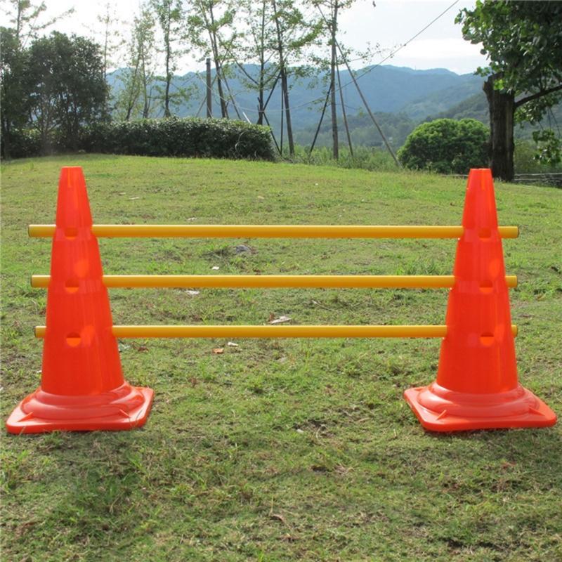 2 Pack Sports Training Cones Plastic Marker Training Traffic Cones for Skate, Soccer, Football, Assorted Colors, 12 Inch