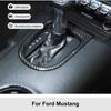1X Central Gear Shift Frame Trim Decor Cover for Ford Mustang 2015+ Carbon Fiber