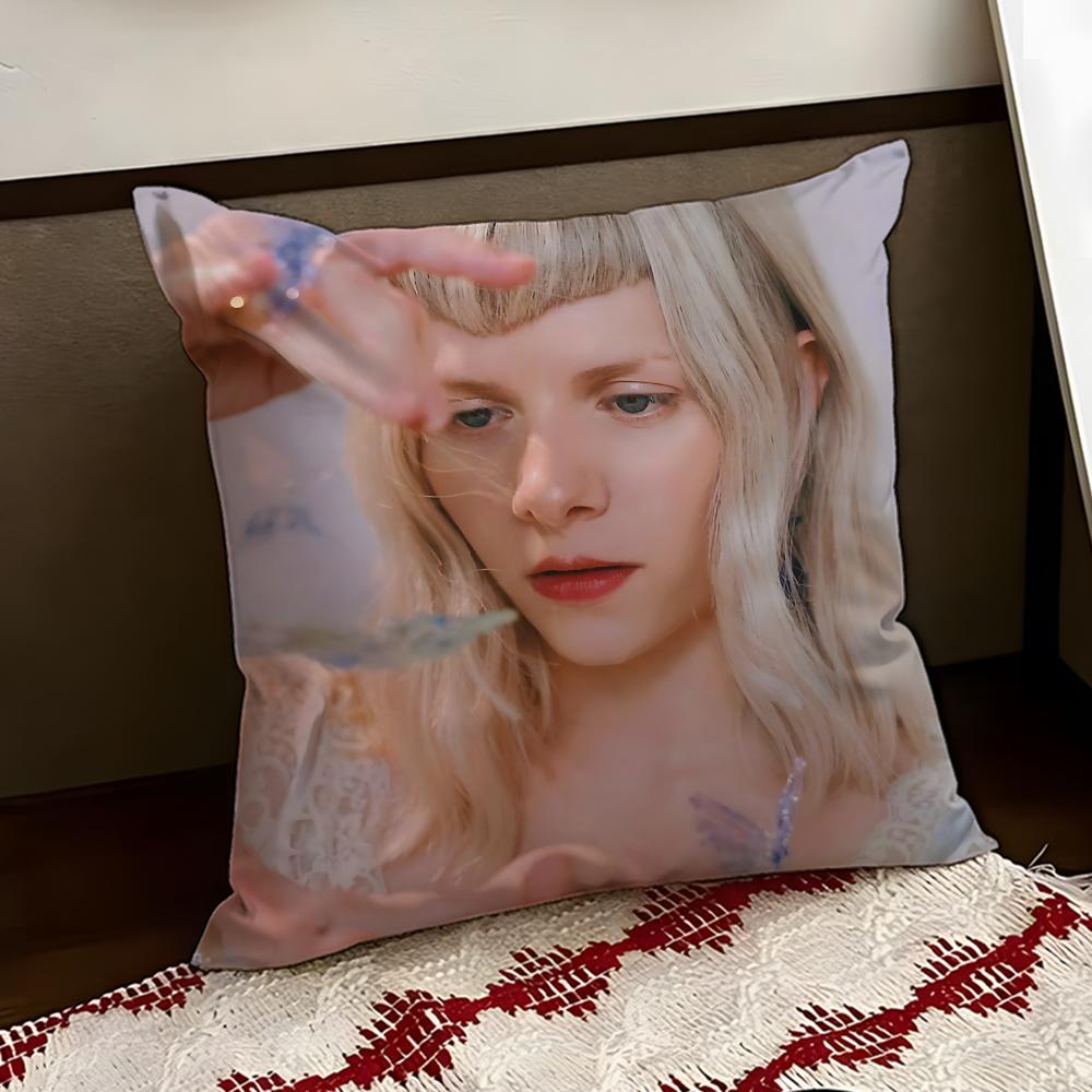 Famous SingerAAuroraMusic Cushion Cover Reversible Soft Durable Pillow Cover Home Car MultiScene Use for Daily Comfort
