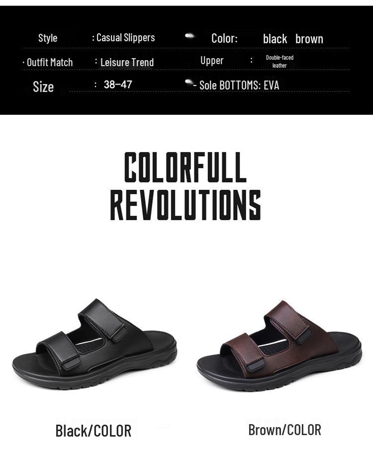 2024 Men's Versatile Non-Slip Soft Sole Flip-Flops - Summer Outdoor Beach Sandals