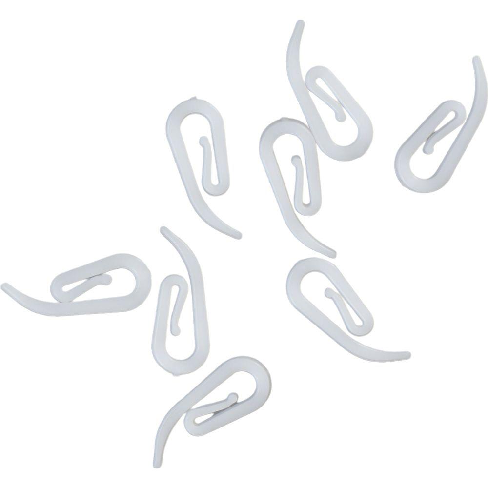 50pcs Wide Range Of Application Plastic Accessories Smooth And Polished Comma Hook  Home