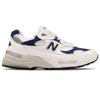 New Balance 992 Made In USA White Navy Unisex Sneakers Blue M992EC