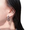 Creative Asymmetric Twisted Knot Geometric Earrings for Women