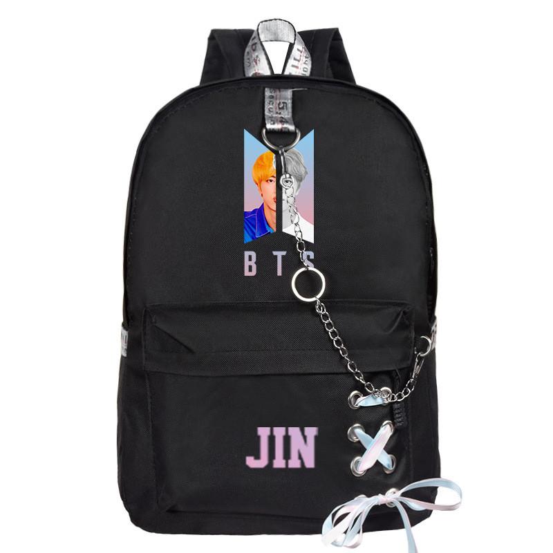 

Boys Bts Bangtan Backpack School Bookbag Student Travel Shoulder Bag Rucksack JIN