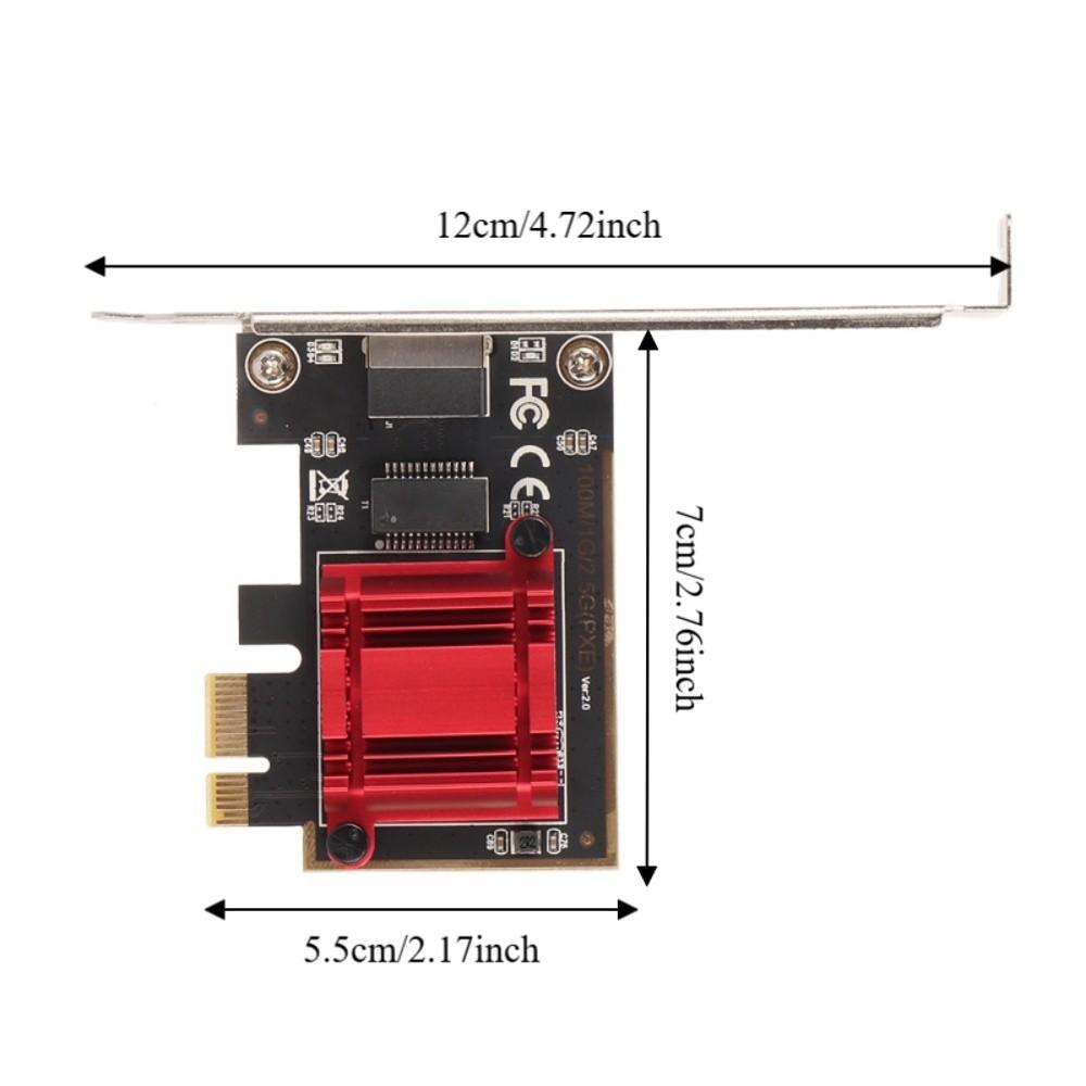 RTL8125B Chip PCIe Network Adapter RJ45 Port Ethernet Card PCIe Network Card Office Use