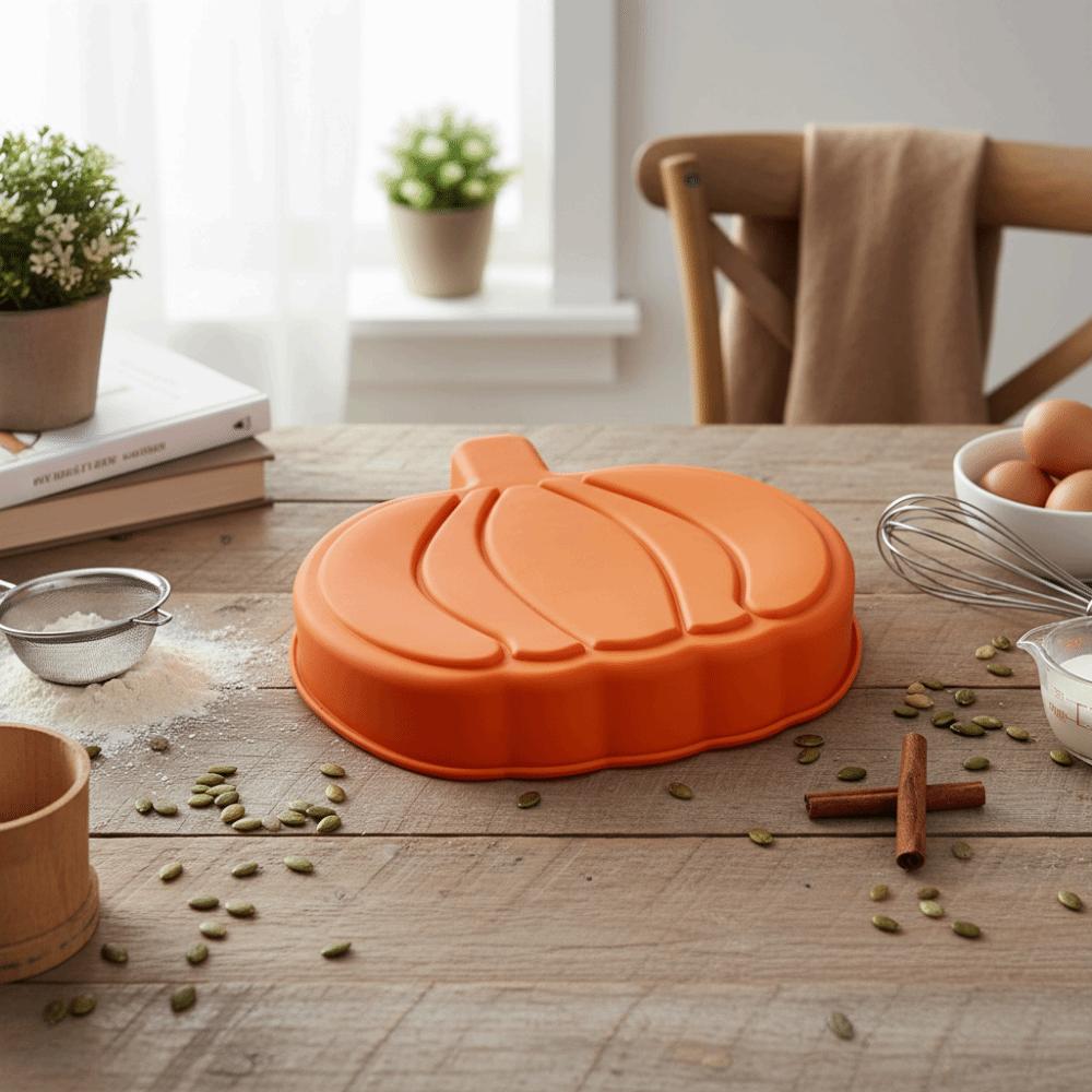 1/2Pcs 3D Halloween Cake Mold Flexible Silicone Baking Mold Pumpkin Baking Mold Pastry Utensil