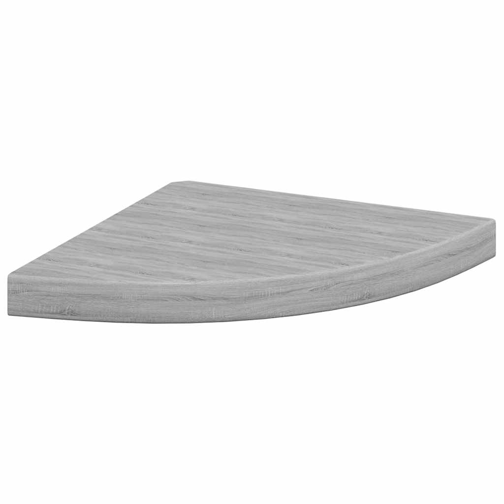 Vidaxl Narożne Półki Ścienne, 4 Szt., Szarość Betonu, 35X35X3,8 Cm Mdf