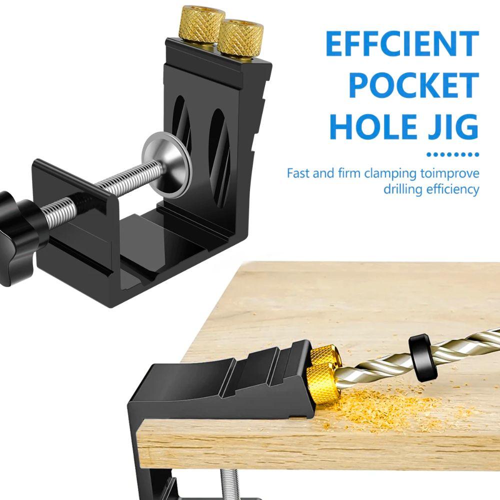 Inclined Hole Woodworking Guides 15 Degree Angle Joint Locator Pocket Hole Jig  Furniture Making