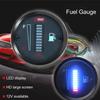 Fuel Display 2in Fuel Gauge LED Fuel Meter Gauge Indicator 52mm Dia 12V Adjustable Resistance for Auto Motorcycle LED Fuel Gauge