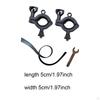 2 Pieces Roof Rack Shovels Mount Bracket, Axe Holder, Holder Rubber Grip Kit for