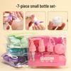Portable 7-Piece Refillable Travel Bottle Set: Includes Spray Bottles, Lotion and Cream Containers for Skincare Essentials