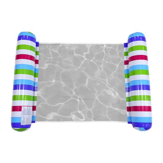 Inflatable Pool Float with Headrest Adults Size Water Hammock Single Person Foldable Floating Lounge Chair for Swimming Pool Beach Lake
