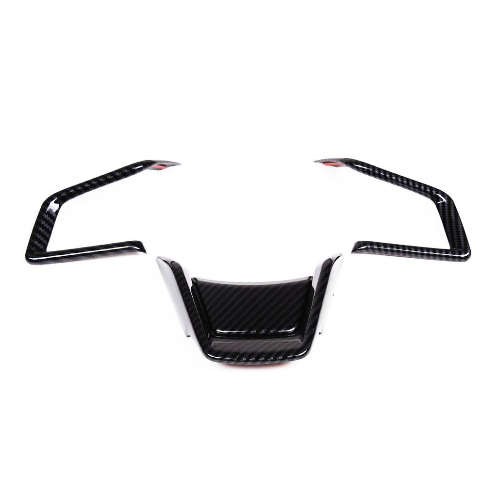 Carbon Fiber ABS Car Steering Wheel Decor Cover Trim For Subaru Crosstrek 23-24