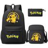 Backpack Teen Student School Bag Three-piece Pencil Case Crossbody Bag