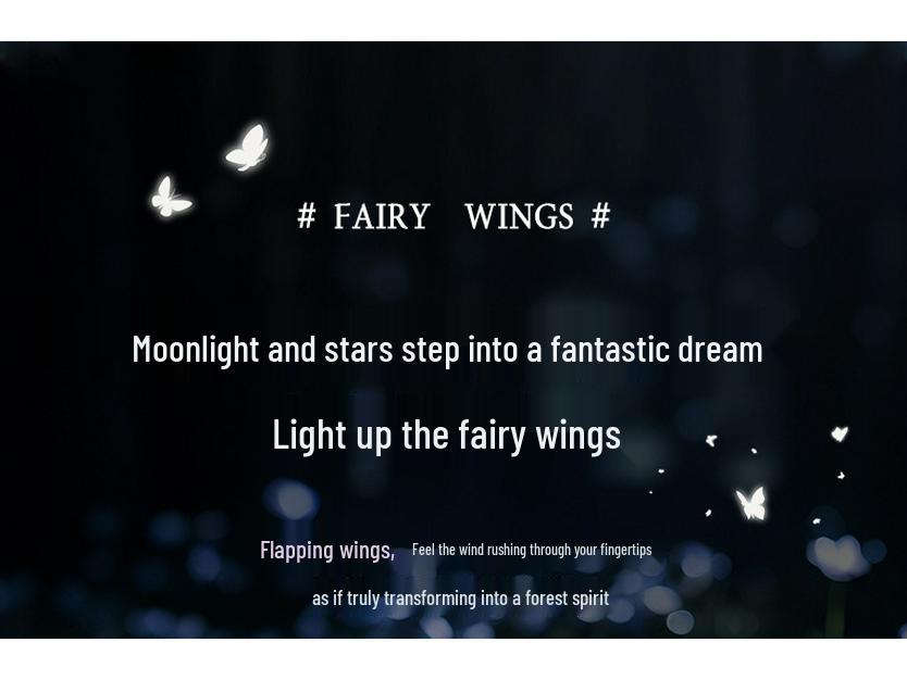 Electric Devil Butterfly Wings: New Elf Fairy Wings with Light and Music