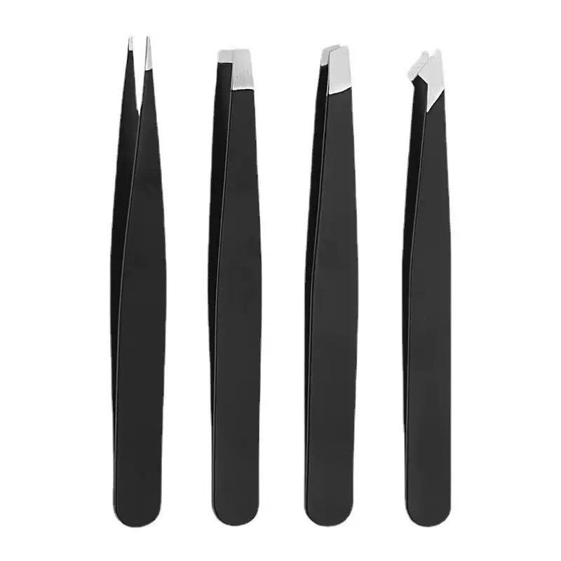 Stainless Steel Multi-purpose Tweezers: 96 Eyebrow Trimming, Beard Plucking, Hair Removal, Eyelash and Clip Tweezers.