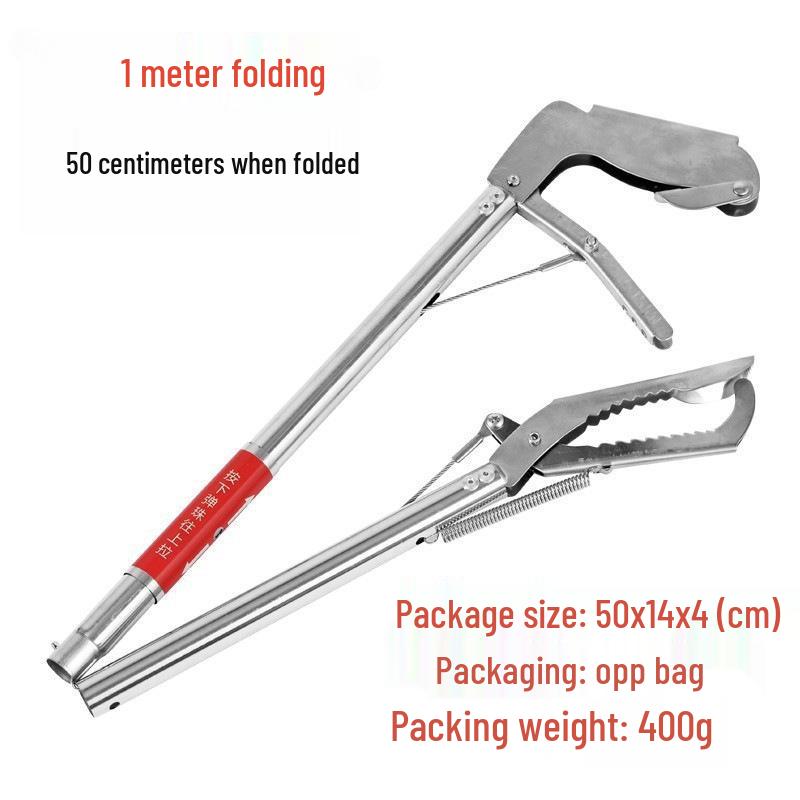 Telescopic Stainless Steel Fish, Shrimp, and Eel Catcher Hook