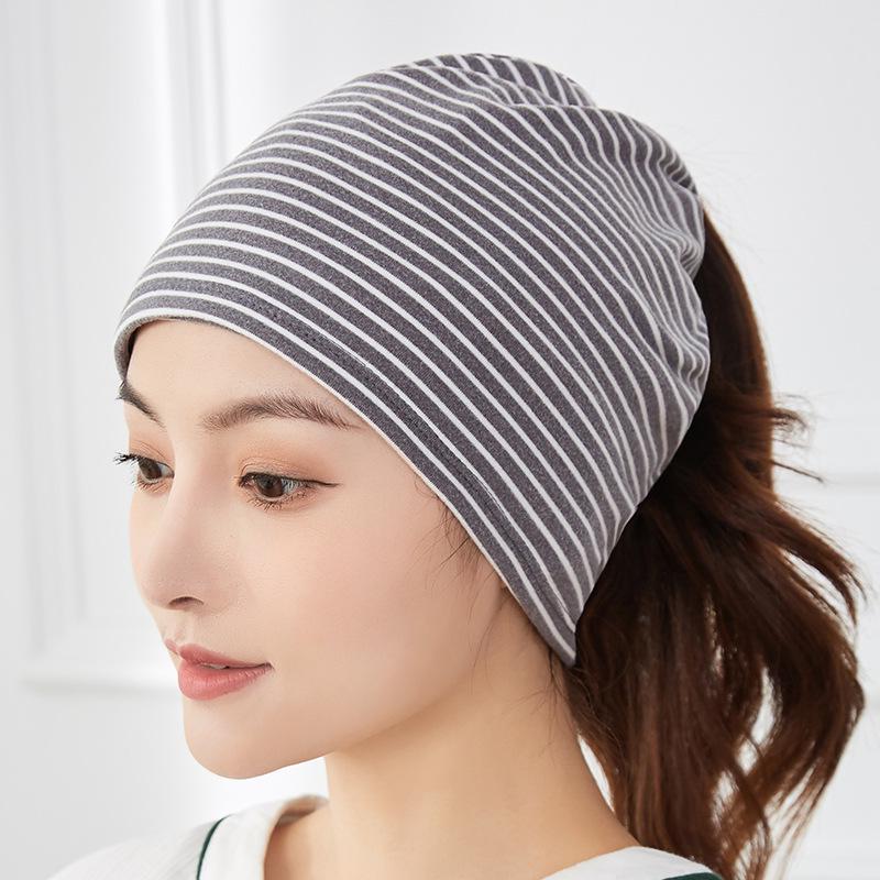 2025 Four Seasons Striped Breathable Maternity Headscarf