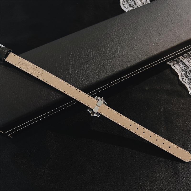 Nueva pulsera de moda, joyería para mujer, cinturón de dos usos, reloj, correa de cuero, pulsera para mujer, accesorios de muñeca ajustables para mujer