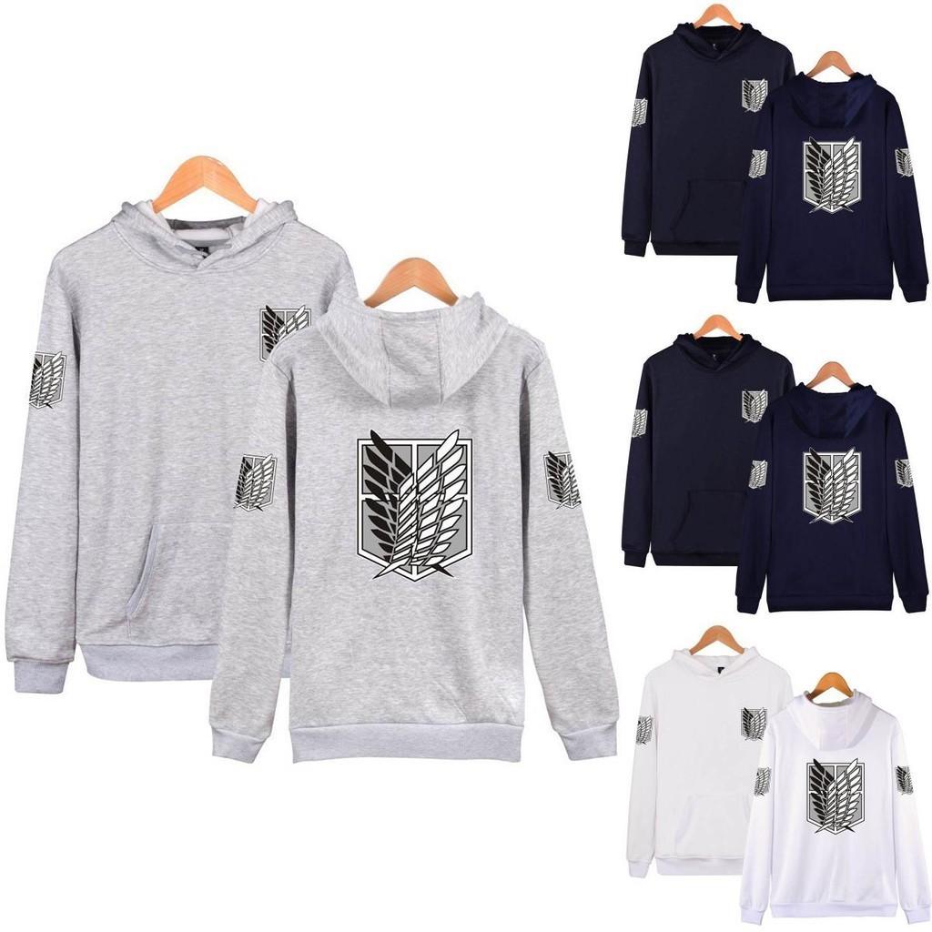Bluza z kapturem No Kyojin Attack On Titan Wings Przytulny pulower dla najwyższego komfortu**