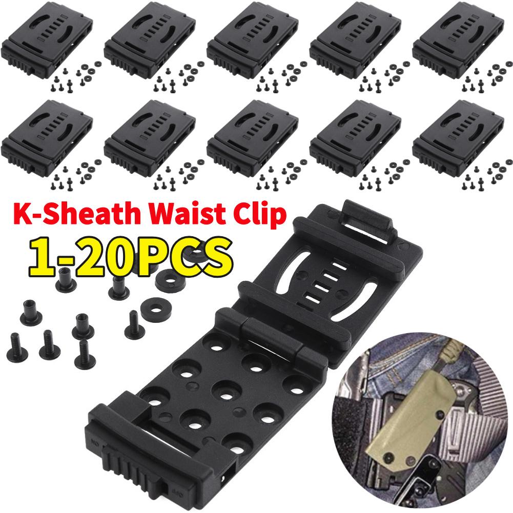 1-20 Stück Schwarze Große Nylon-Gürtelschlaufen Gürtelclip Für Messer Kydex-Scheide/Holster K-Sheath Gürtelclip-Befestigung Jagd Outdoor-Werkzeug