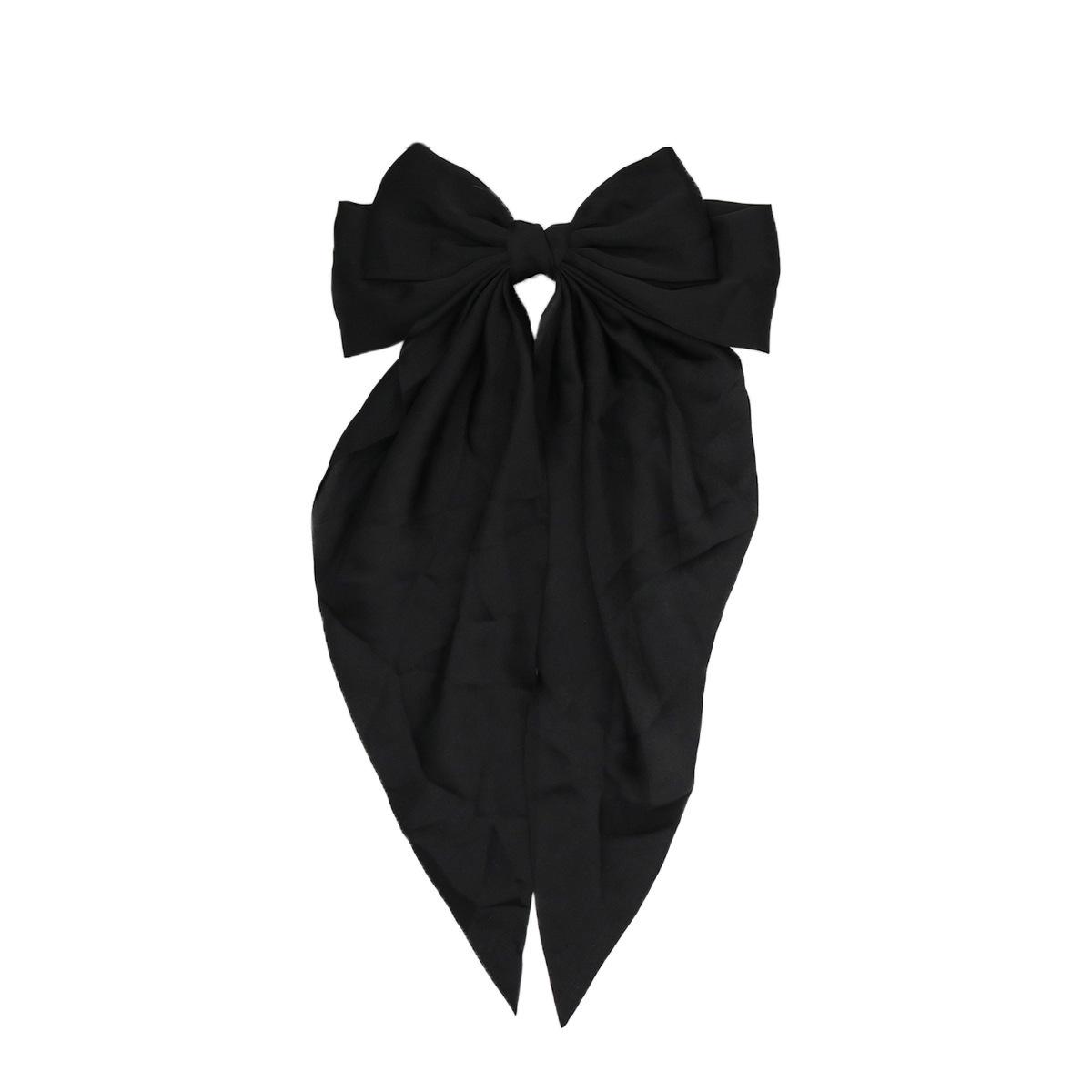

Large Bow Hair Clip; Floating Head Accessory; Spring Clip Hair Accessory For The Back Of The Head; Extremely Elegant One Size чёрный