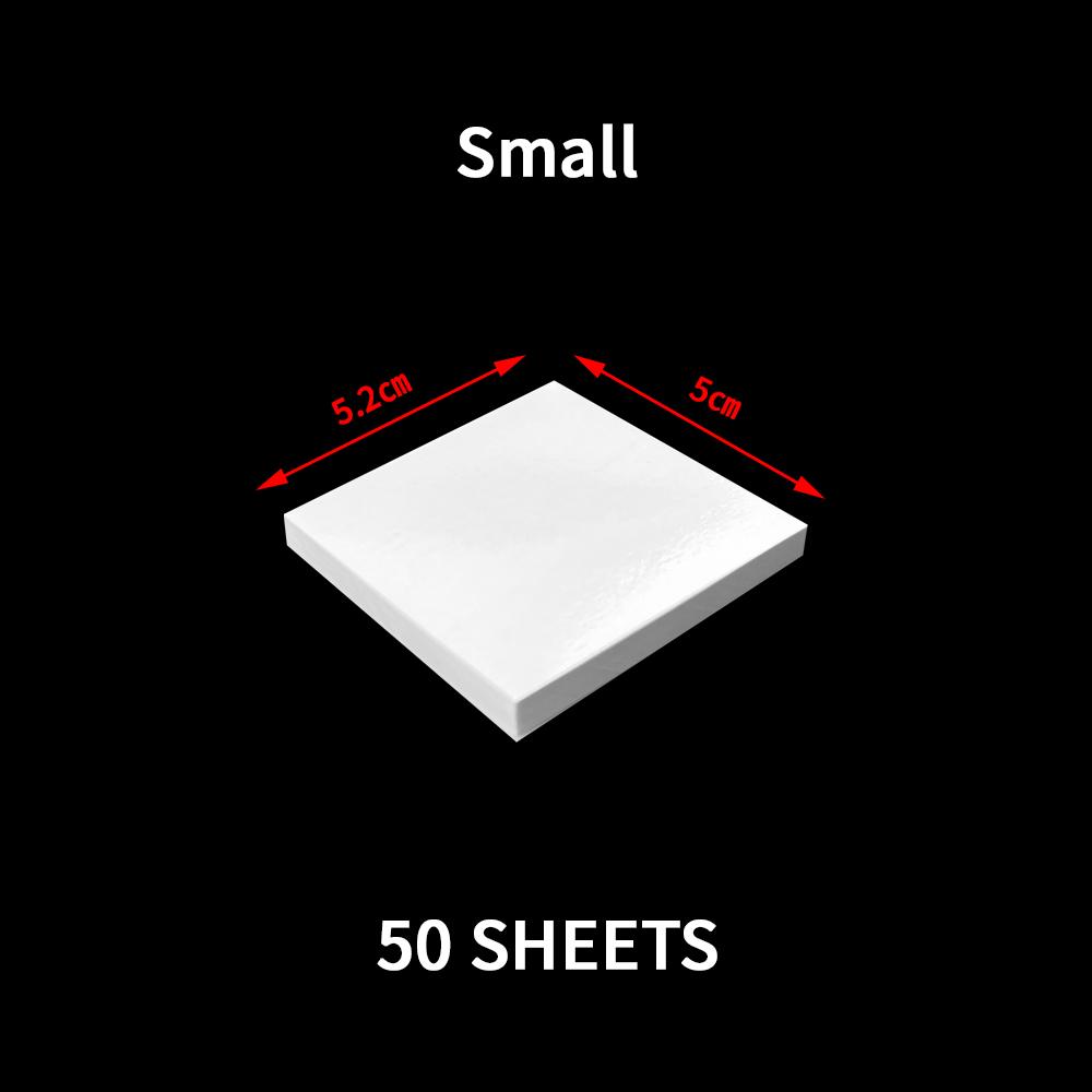 50pcs S/M/L/XL Dental Mixing Pad Thickening White Dental Mixing Paper Disposable Cement Powder Mixed Pad Dentistry Lab Materials