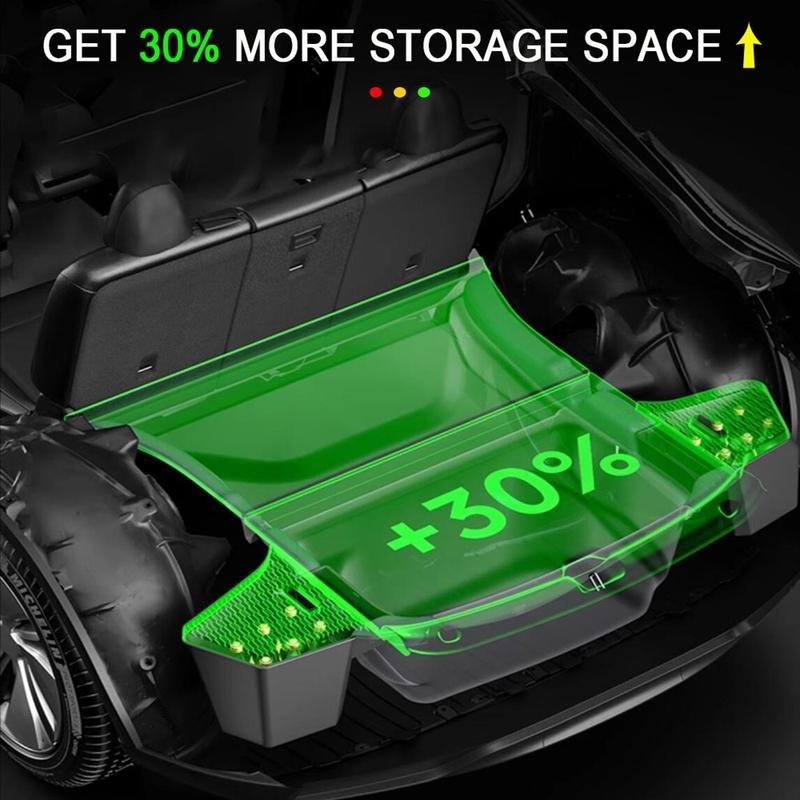 Trunk Side Storage Bins For Tesla Model Y Juniper 2026 2025 Cargo Compartment Organizer Bucket TPE Box & Carpet Lids Accessories