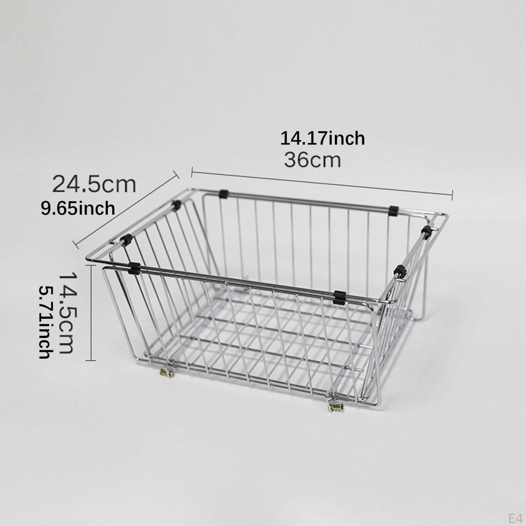 Zusammenklappbarer Drahtkorb, faltbares Aufbewahrungseisen zum Ordnen, praktisch,