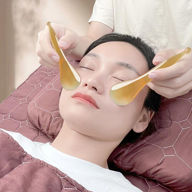 Gouache Scraper Facial Massager Eye Scraping Face Massage Meridian Therapy Guasha Board Body Health Care Gua Sha Plate Tool
