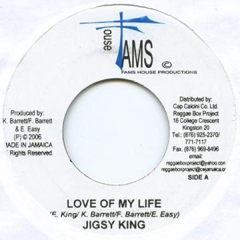 

7inch Record JIGSY KING / MITCH (ARP) - Love Of My Life / Soldiers Fams House 2006 Jamaica Reggae, Ska & Dub