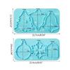 Shiny Light and Shadow Ornaments Silicone Epoxy Keychain Mold DIY Earrings Pendant Jewelry for Valentine Gift Crafts