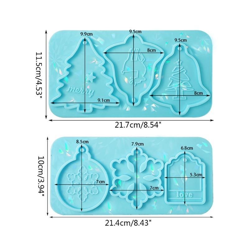 Shiny Light and Shadow Ornaments Silicone Epoxy Keychain Mold DIY Earrings Pendant Jewelry for Valentine Gift Crafts