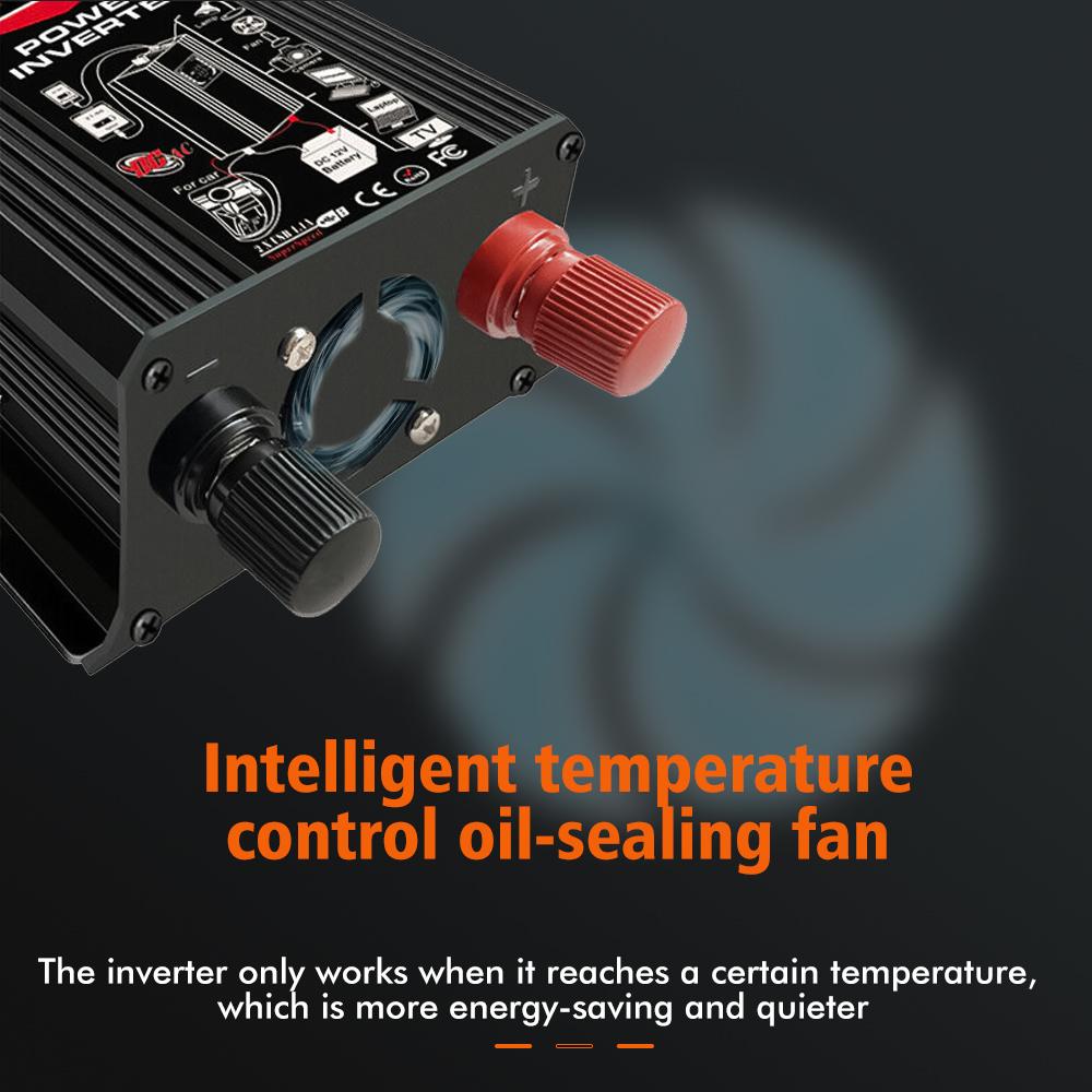 6000W Car Inverter 110V 220V LED Display Car Converter Adapter Modified Sine Wave Charge Converter Dual USB Voltage Transformer