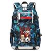 Zaino da Studente con Stampa Anime Motosega Grande Capacità Borsa Scolastica Casual per Bambini Adolescenti