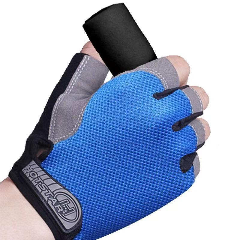 Unisex Halbfinger Atmungsaktive Rutschfeste Handschuhe für Outdoor-Fitness, Radfahren und Klettern.