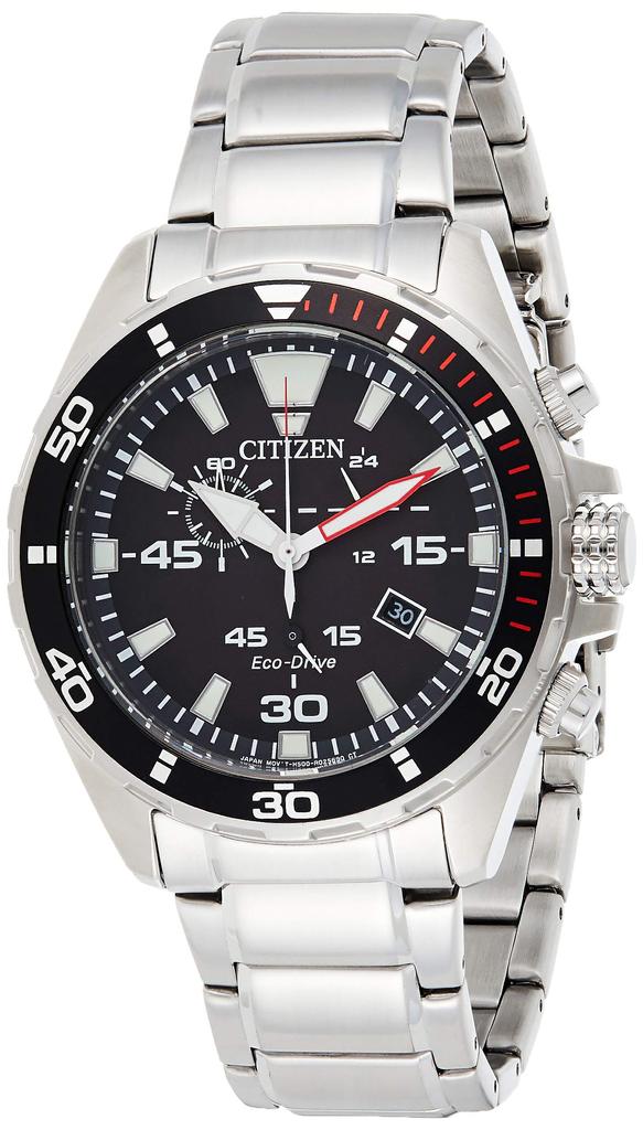 Citizen Solar Quartz Black Dial Watch Eco-Drive Men's AT2430-80E