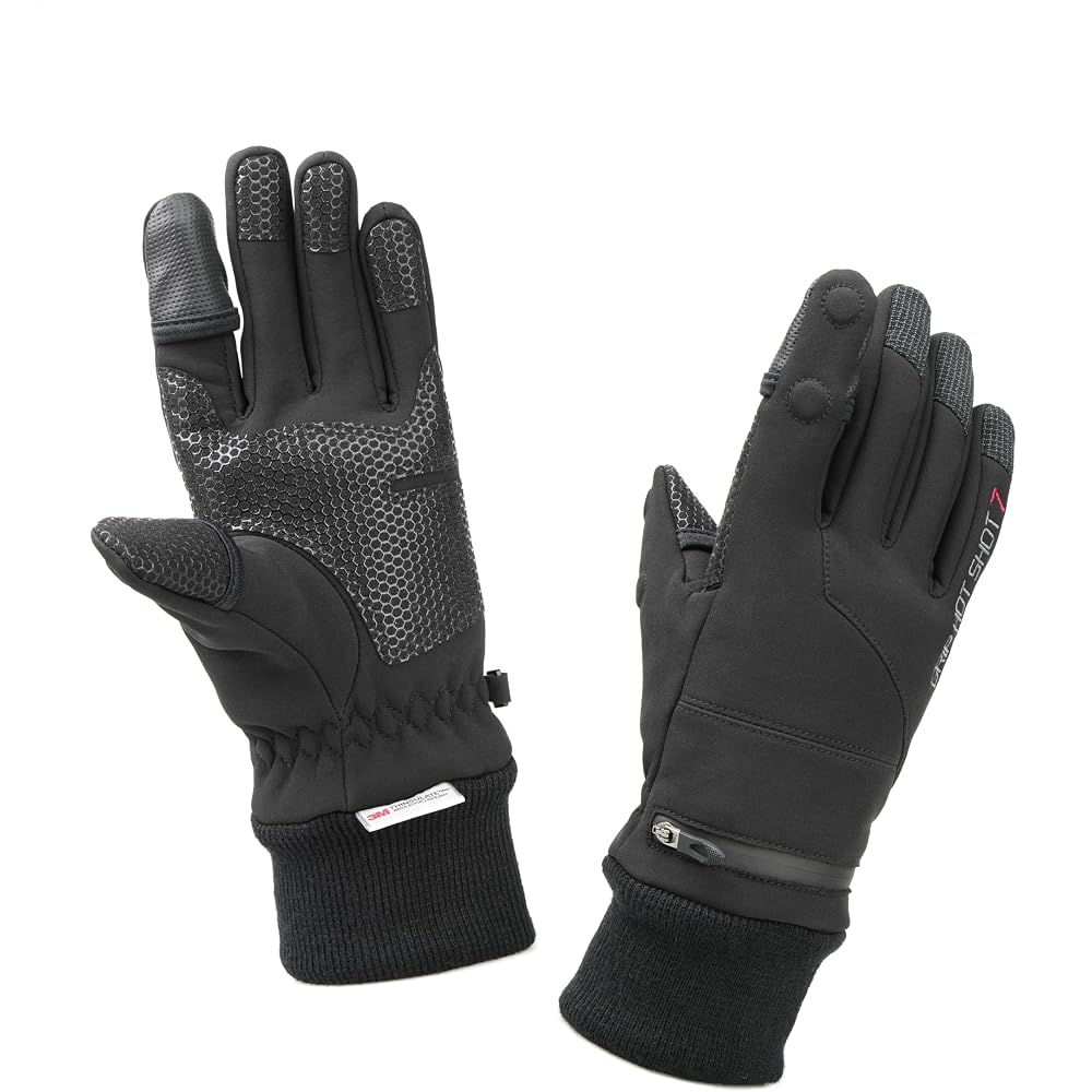 Kenko New Grip Hot Shot 7 Camera Gloves, Size S. Features high-performance padding, touchscreen compatible material, fingerless design, non-slip rubbe