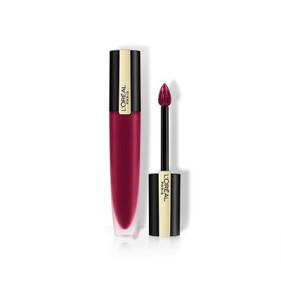 Paris Rouge Signature Liquid Lip Matte Lipstick 141 Cassis Red Body L'Oreal