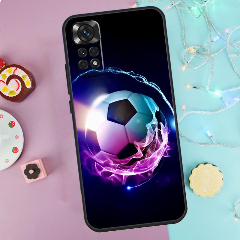 

Football Case For Xiaomi Redmi Note 9 10 11 12 13 14 Pro 9S 10S 11S 12S Redmi 14C 10C 12C 13C Cover Redmi Note 14 5G