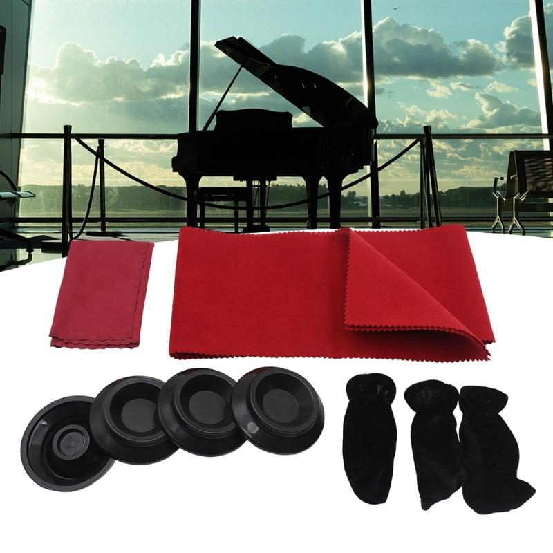 Piano Foot Cover Keybord Cleaning Tool Piano Cleaning Kits Piano Keyboards Piano Maintenance Cleaning Piano Cover Cloth