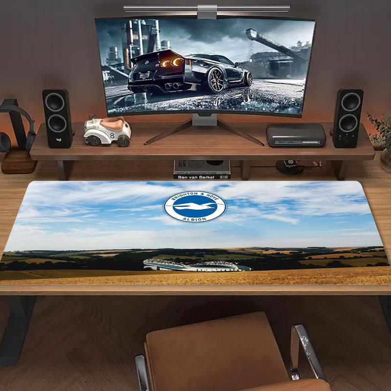 Brighton & Hove Albion Large Size Mouse Pad Large Gaming Table Cushion Non-slip Laptop Tablet Big Mousepad XXL Mat Mini PC Playmat With Lock Edge