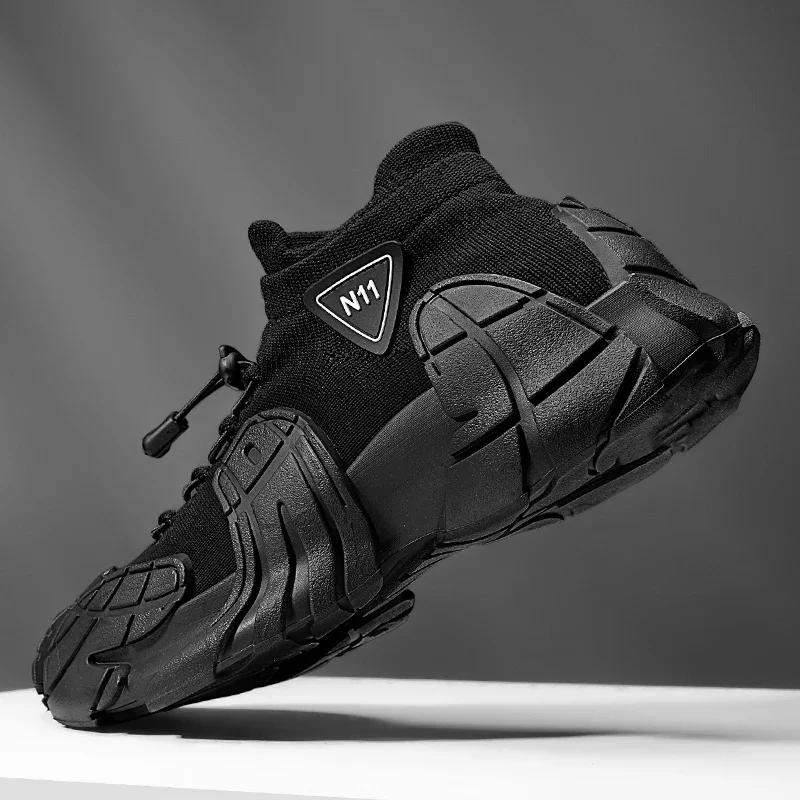 2025 Outdoor Breathable Men' Casual Sneakers Fashion Shoe Male Thick Bottom Mesh Shoes for Men Designed Sneaker Trendy All-match