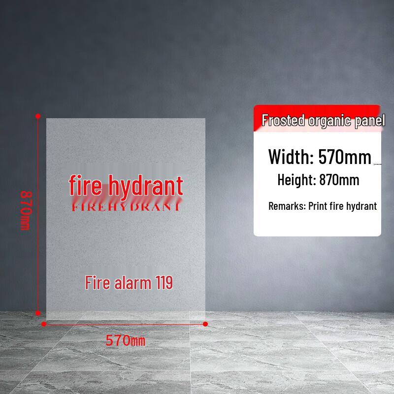 Zhean Acrylic Fire Hydrant Box Panel