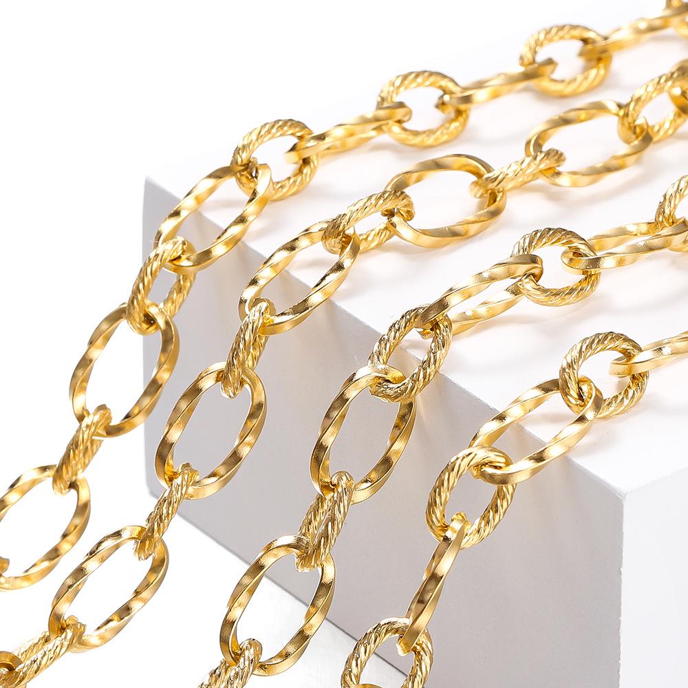 

Minimalist Stainless Steel Su Rope Chain Necklace 1 meter per pack / approx. 33.5g