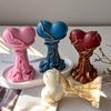 Flexible Silicone Mold Heart Shape Candle Crafting Supplies Home Decors Candle Mold Suitable for Candle Crafting