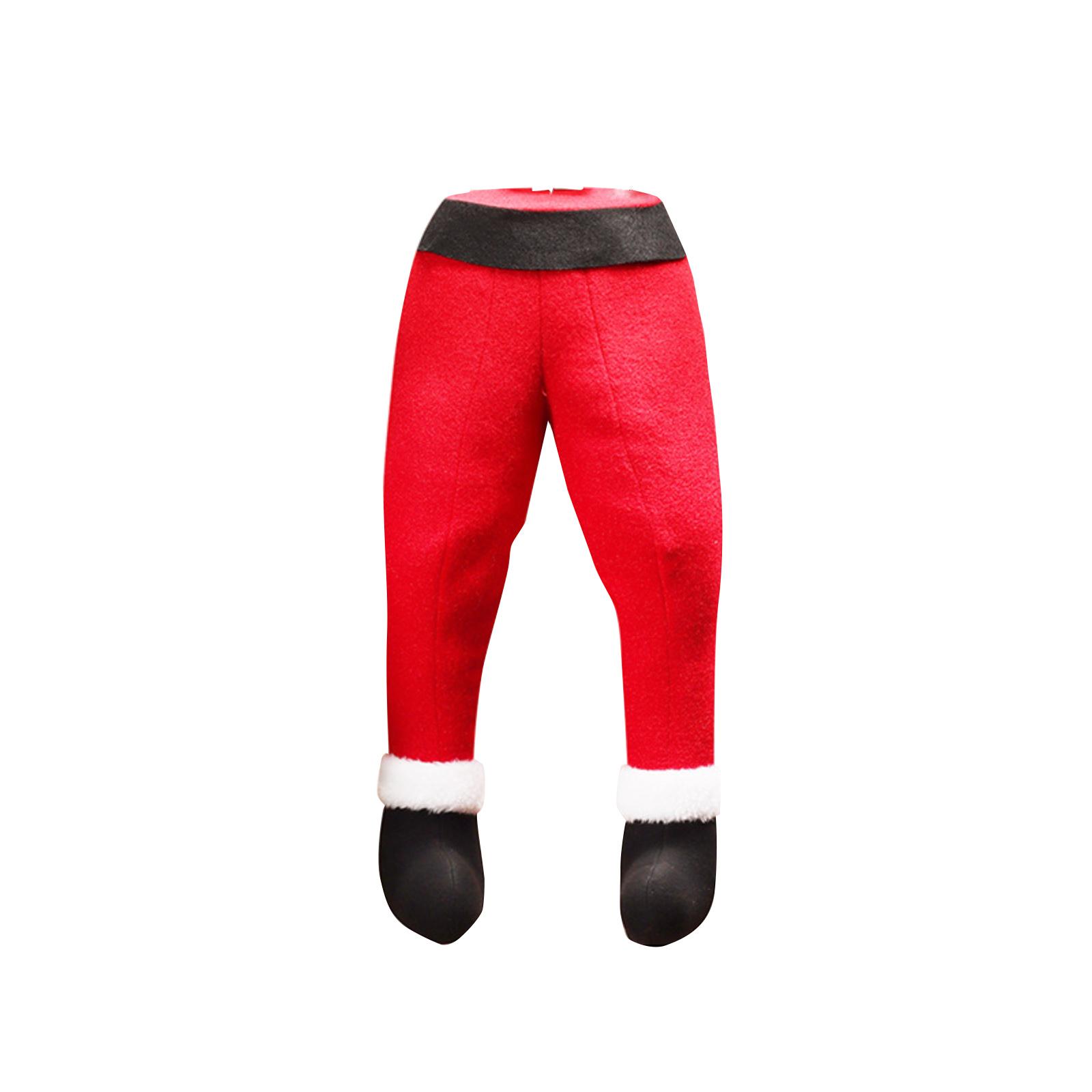 

Creative Christmas Tree Decoration, Funny Legs, Shopping Mall Scene Arrangement, Dolls, Figurines And Props One Size