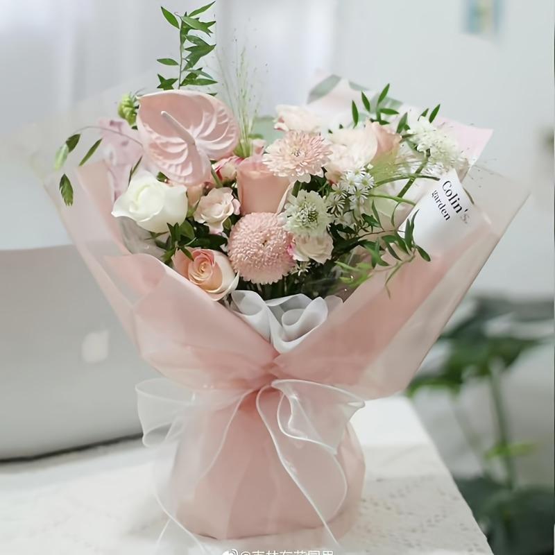 76pcs Floral Arrangement Wrapping Paper, 11.8x11.8in, DIY Projects & Gift Packaging, Floral Arrangement Accessories