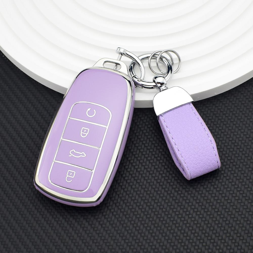 For Chery Tiggo 8 Pro Tiggo 8Plus New 5 Plus 7 Pro 4 Tiggo 4 5X 7 Pro 8 Exeed Txl Tx Lx Tpu Shell Fob Holder Car Key Case Cover